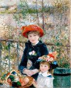 Pierre Auguste Renoir On the Terrasse painting